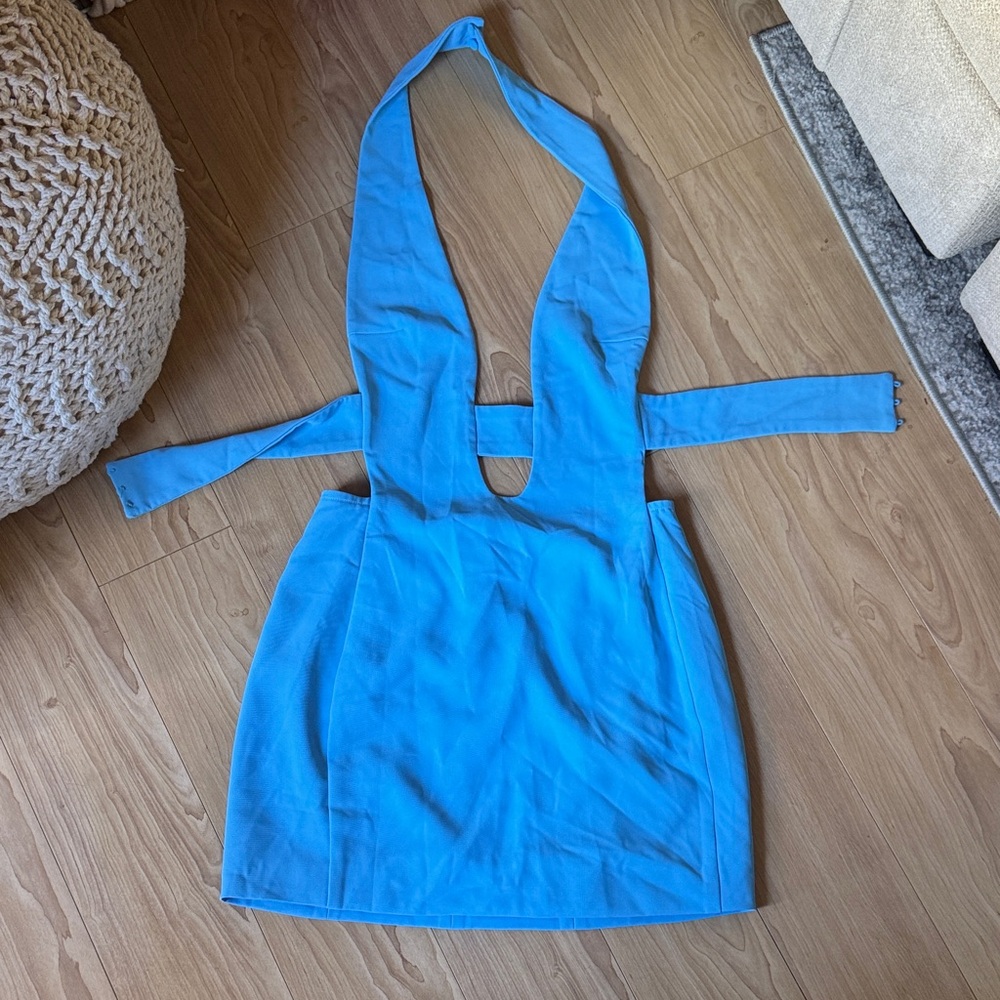 Atoir Sky Blue Zip-Up Dress